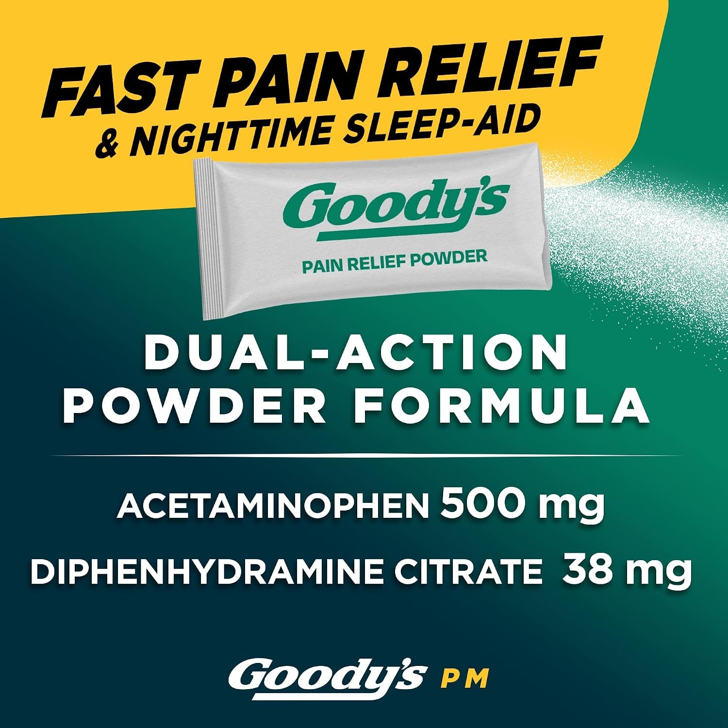 image:imageGoodys PM Nighttime Powder Pain Reliever amp Sleep Aid 6 Count Pack of 126 Count Pack of 12