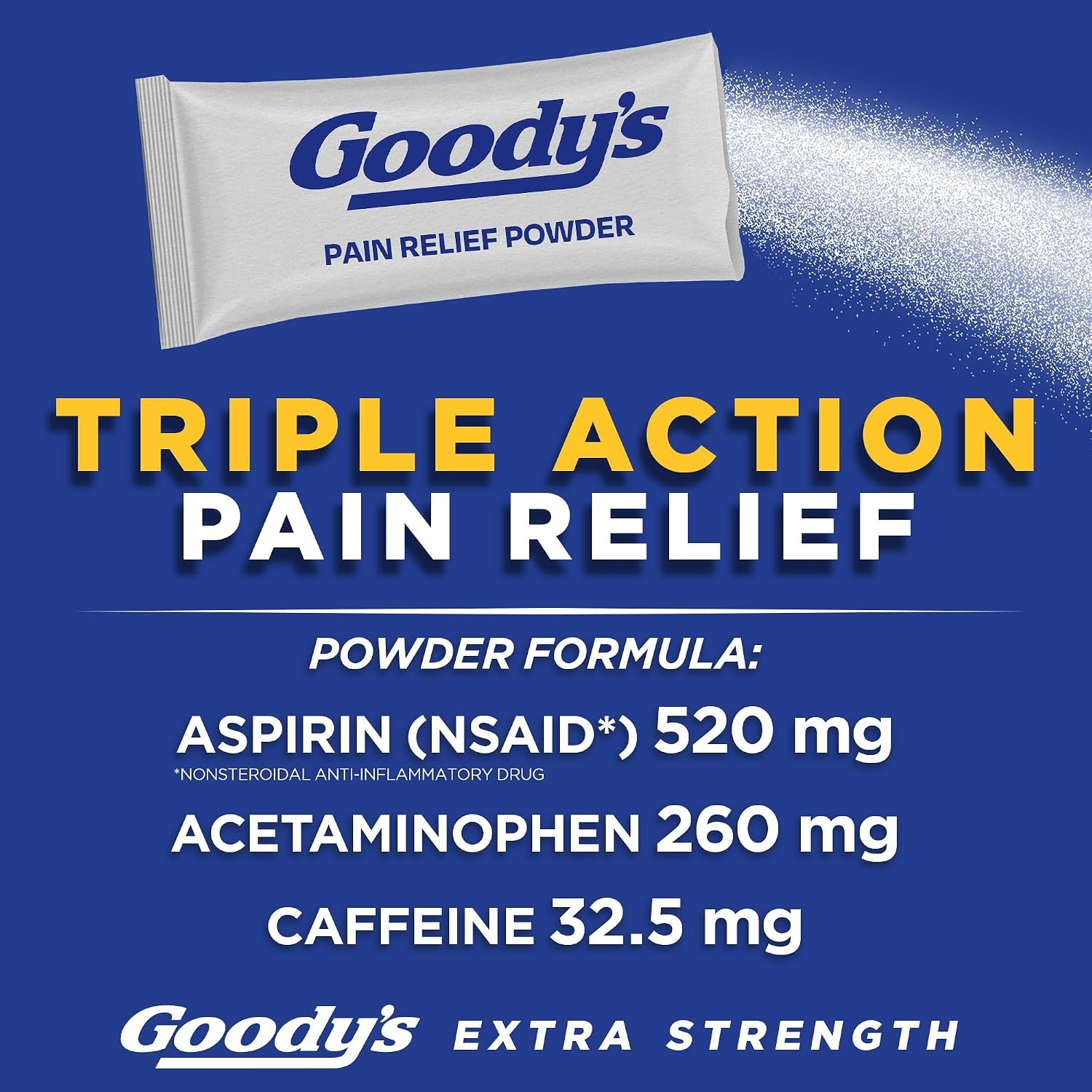 image:imageGoodys Triple Action Headache Powder Extra Strength Pain Relief 50 CountOriginal