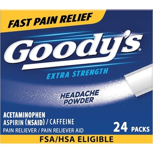 Goody’s Triple Action Headache Powder, Extra Strength Pain Relief, 50 Count(24 Count)