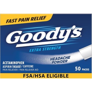 Goody’s Triple Action Headache Powder, Extra Strength Pain Relief, 50 Count(50 Count)